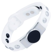 Clavis Arthritis Magnetic Therapy Golf Health Bracelet White Band White GOLD-... - £102.03 GBP