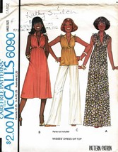 Vintage 1978 Misses' DRESS or TOP McCall's Pattern 6090 Size L (18-20) UNCUT - $12.00