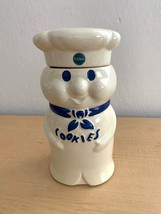 Vintage 1990s Pillsbury Doughboy Poppin Fresh Ceramic Cookie Jar 10.5&quot; High - £27.69 GBP