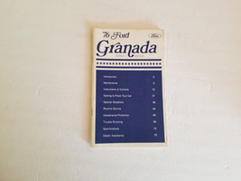 1976 Ford Granada - Owners Manual - $11.12