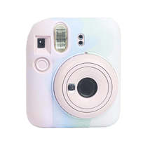 For FUJIFILM instax mini 12 Soft Silicone Camera Protective Case(Pink Blue White - £5.52 GBP