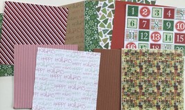 Scrapbooking Paper Lots of 30 12x12&quot; Sheets Set #13 - Christmas Cardstoc... - £11.85 GBP