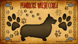Pembroke Welsh Corgi Novelty Mini Metal License Plate Tag - £11.73 GBP