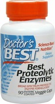 Doctors Best, Dr Best Proteolytic Enzyme, 90 Veg Capsules - £33.54 GBP