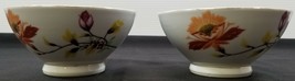 VC) Vintage Set of 2 Floral China Noodle Rice Soup Bowls 5.5&quot; - $14.84