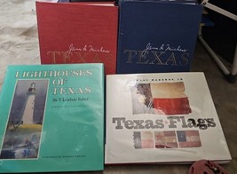 Texas by James A. Michener, Texas Flags, Lighthouses Of Texas. Lot Of Texas Book - £103.11 GBP