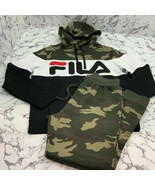 Men’s Fila Camouflage Fleece Hoodie Sweatpants - £112.03 GBP