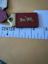 SZ XL COACH 1941  COACH &amp; CARRIAGE LEATHER key METAL BAG CHARM FOB 2.5” - $92.04