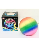 Squish And Stretch Rainbow Gummi Ball Fidget Toy 2.5 &quot; - £11.57 GBP