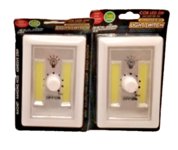 2x Majic Light Dial Switch With Dimmer LED Adhesive Add a light to any room - £7.29 GBP