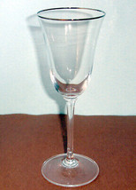 Vera Wang Classic Platinum Banded Goblet 9&quot; Tall 10 oz. by Wedgwood New - $21.90