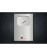YouTube play button custom aluminium / metal plaque award with personalized name - $39.82 - $90.33