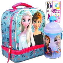 Frozen Anna And Elsa Lunch Bag Set For Toddlers, Kids - 4 Pc Bundle With Insulat - $37.99