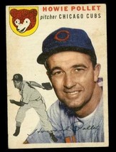 Vintage 1954 Baseball Trading Card TOPPS #89 HOWIE POLLET Chicago Cubs Pitcher - £10.11 GBP