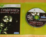 Xbox 360 Condemned Criminal Origins Video Game - Disc + Manual, NO COVER... - $14.95