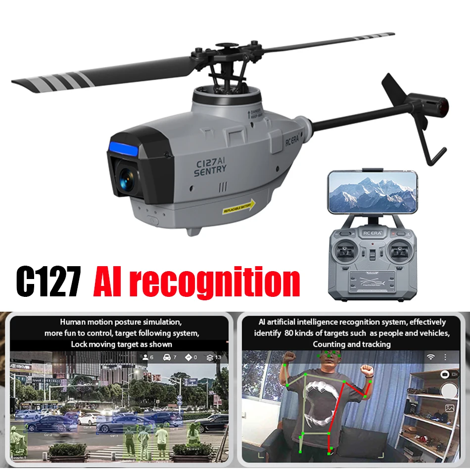 RC ERA C127 AI Sentry Mini Brushless Drone FPV With HD Camera 1080p Prof... - $353.74+