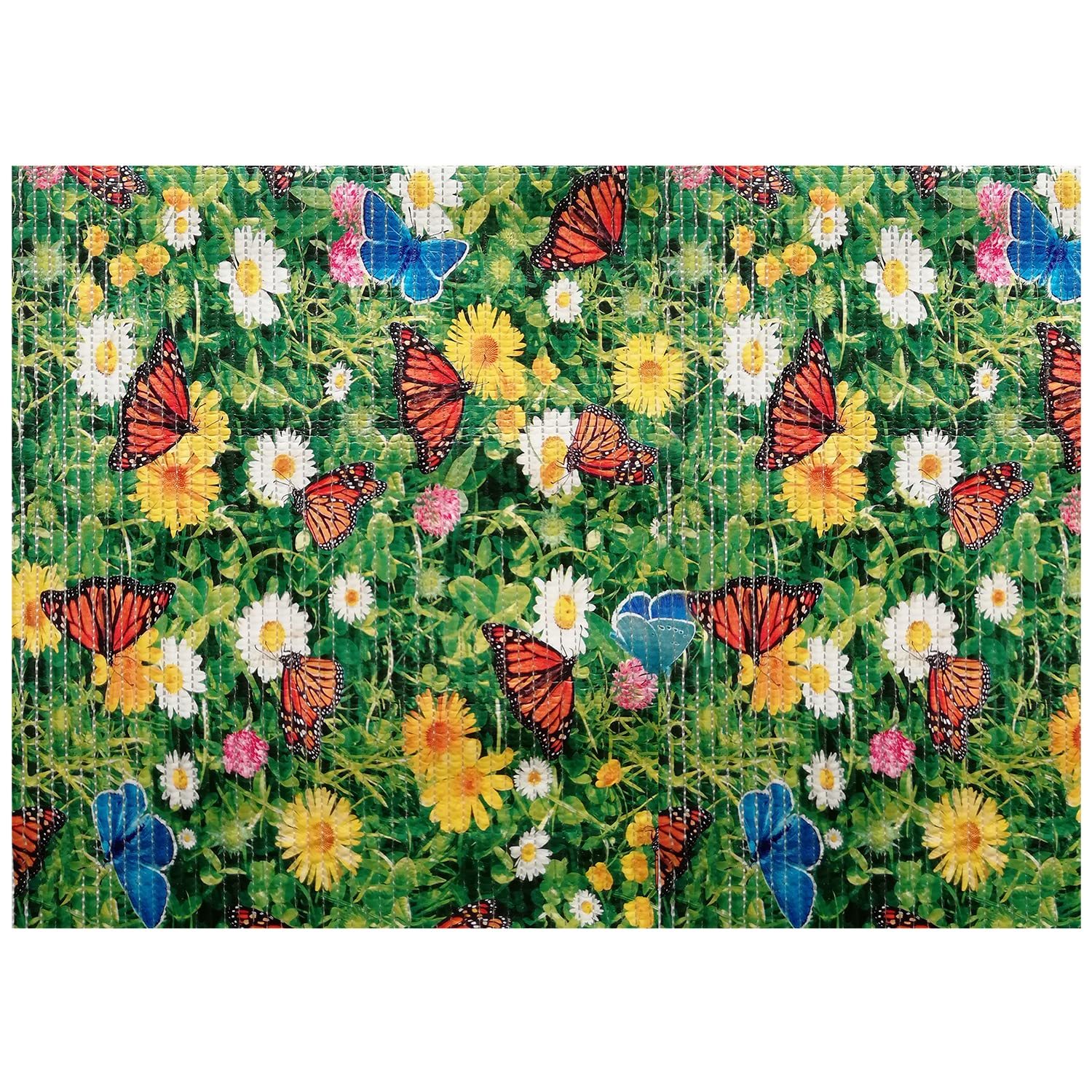 Primary image for Dundee Deco Floral Bathroom Mat - 39" x 26" Green Waterproof Non-Slip Quick Dry 