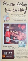 Heinz 57 Varieties - 1950 Vintage Print Ad - Ketchup -&quot;Good Eating Here!&quot; - Vtg - $12.72