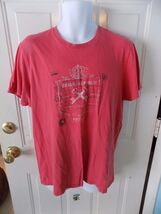 Banana Republic Short Sleeve Red Graphic T-Shirt Size L Men's EUC - $18.00