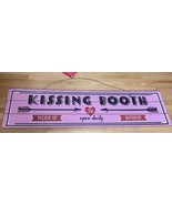 Kissing Booth Party Valentine Decor Wood Hanging Signs Many Styles - £7.65 GBP