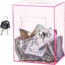 NEW Hicocool Clear Piggy Bank with Lock for Adults Kids Openable. - €15,41 EUR