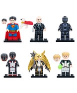6pcs Superman Krypto Lex Luthor Hawkgirl Green Lantern Minifigures Minif... - $16.99