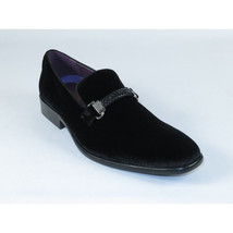 Mens AFTER MIDNIGHT Formal Stage Dress shoes Slip on Soft Velvet 6753 black image 9