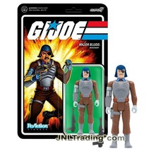 Year 2021 GI JOE Super 7 Reflction 4&quot; Figure Mercenary MAJOR BLUDD with Blaster - £19.63 GBP