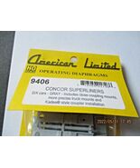 American Limited 9406 Diaphragms ConCor Superliners Gray 6 Pair HO Scale - $51.65 CAD