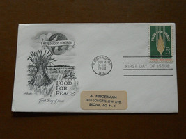 1963 Food For Peace First Day Issue Envelope #1231 Stamp  PICK ONE - $2.55