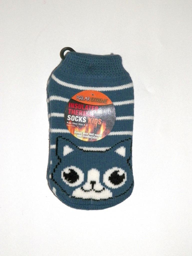 Polar Extreme Racoon Kids Socks Thermal Slipper Grip - $6.88