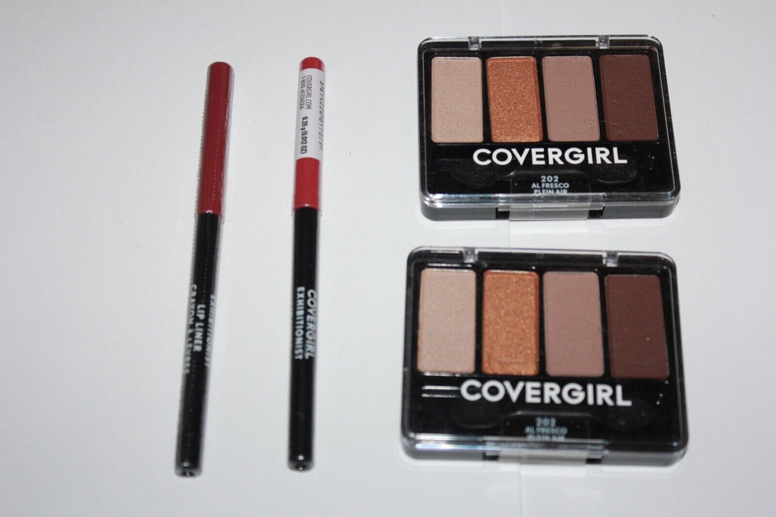 Covergirl Eye Enhancers Fard Accent 2X#202 + CoverGirl Lip Liner 2x#215 Sealed - $18.99