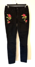 Articles of Society Women&#39;s Sarah Copan Floral Rose Skinny Jeans Black S... - £14.99 GBP