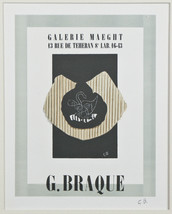 &quot;Galerie Maeght 1946&quot; by Georges Braque Signed Lithograph 10&quot;x8&quot; - £1,193.77 GBP
