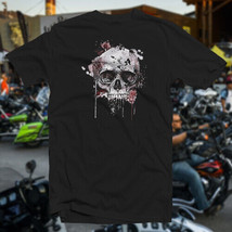 Bloody Skull COTTON T-SHIRT Sturgis Dayton Bike Week HD Club Biker Cycle - $17.79+
