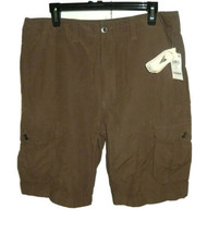 Univibe Malitia Men&#39;s 34 Cargo Shorts Brown (35 x 10 1/2) Casual Hiking - $20.00