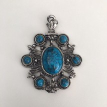 Vintage Faux Turquoise Pendant - $15.00