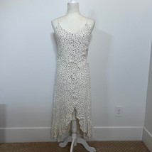 Rails Frida Midi Sleeveless Dress Ivory Speckled Dot High-Low Medium - $72.55