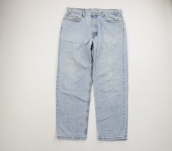Vintage Levis 550 Mens 38x30 Distressed Relaxed Fit Denim Jeans Pants Blue USA - £58.38 GBP