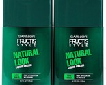 2 Ct Garnier Fructis Style 4.2 Oz Natural Look Low Hold Liquid Cream No ... - £12.84 GBP
