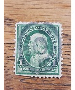 US Stamp Benjamin Franklin 1c Used Green &quot;Cincinnati Ohio&quot; Over Head Cir... - $27.15 CAD