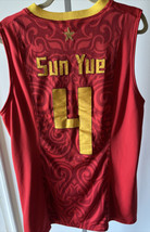 Vintage Sun Yue China Red Olympics Large Nike Basketball Jersey RARE Lakers - £221.57 GBP