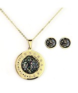 Pendant Necklace With Swarovski Style Crystals &amp; Earring Set - €24,31 EUR