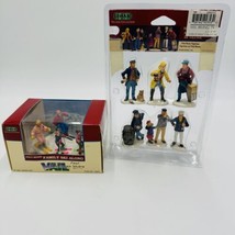 Vintage Lemax Christmas Village Accessories Resin Figurines Set Replacement - £48.16 GBP