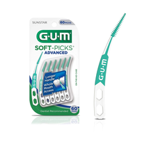GUM - 650R Soft-Picks Advanced Dental Picks, 60 Count - $11.49