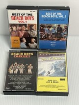 Lot of 4 Beach Boys Jan &amp; Dean cassettes Best Of Vol 1/2 Concert And Surf City - £14.90 GBP