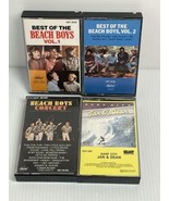Lot of 4 Beach Boys Jan &amp; Dean cassettes Best Of Vol 1/2 Concert And Sur... - £14.67 GBP