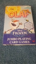 Disney Frozen Olaf JUMBO Playing Cards Play Crazy Eights, Go Fish Complete - £2.99 GBP