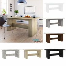 Modern Wooden Large Rectangular Home Kitchen Dining Dinner Table Wood Tables - $161.07+