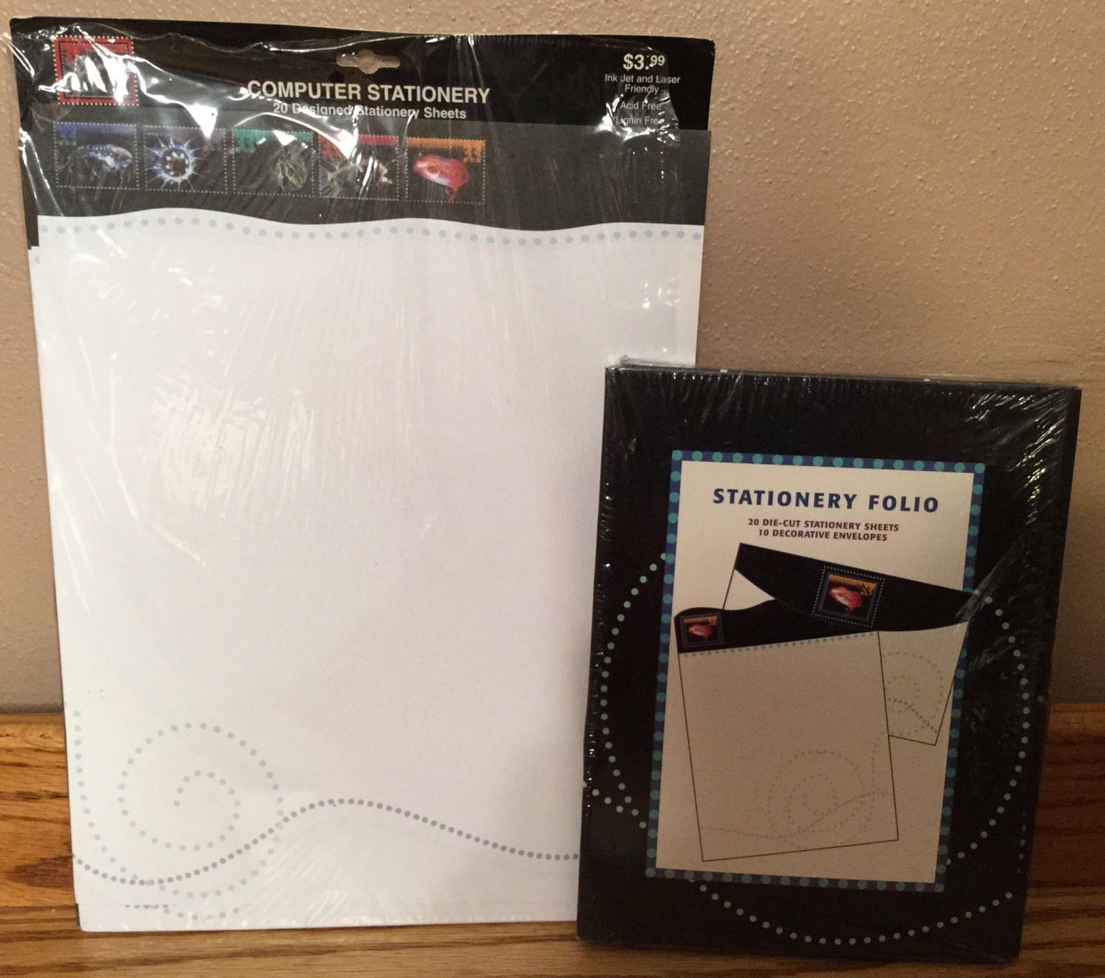 2000 USPS Deep Sea Creatures Collection Computer Stationery & Note Card Folios - $4.89